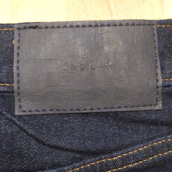 &DENIM size 8 Dark Blue Stretchy Denim Skirt $69 NEW - Picture 14 of 16